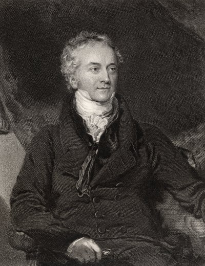 Thomas Young, gravé par G. Adcock, de 